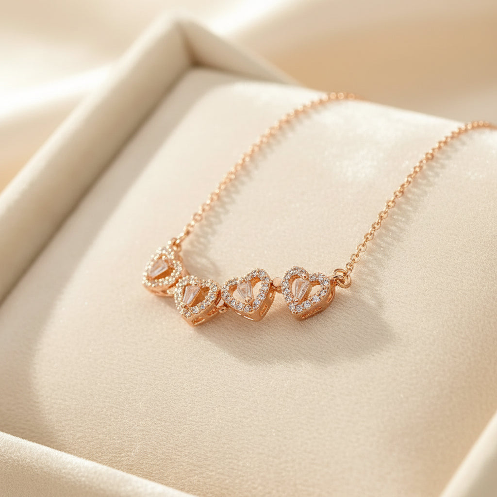 Eterna Hearts and Clover Two-Way Chain