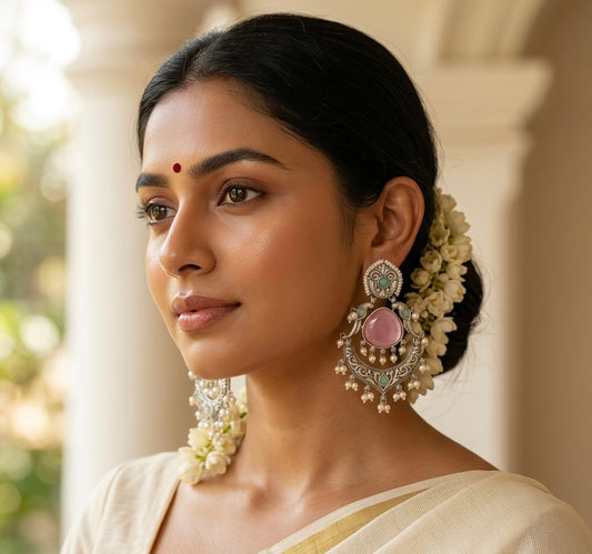 Shloka Premium Silver Earrings