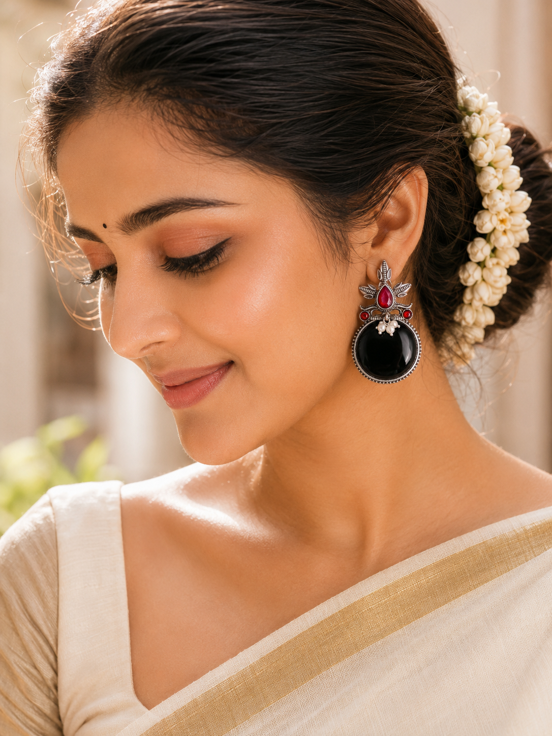 Likhita Premium Silver Studs