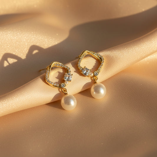 Felicity Pearl Drop Earrings