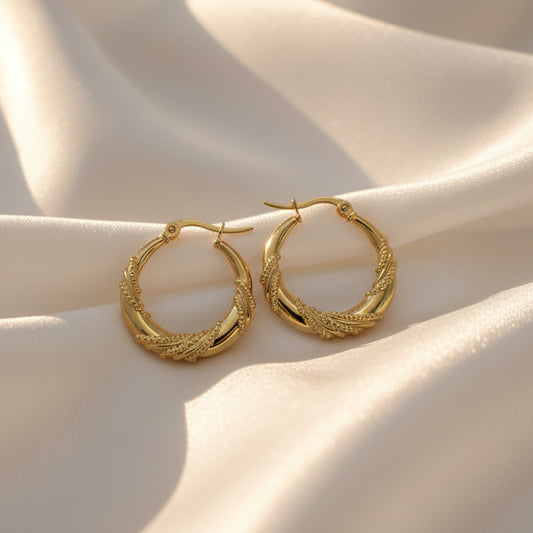 Twirl Hoop Earrings