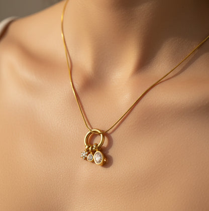 Dandelion – Floral Charm Pendant Necklace