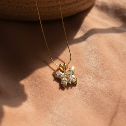 Veloura Butterfly Pendant Chain