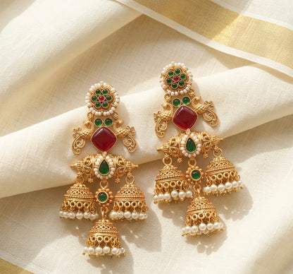 Yuga Premium Gold Statement Jhumka