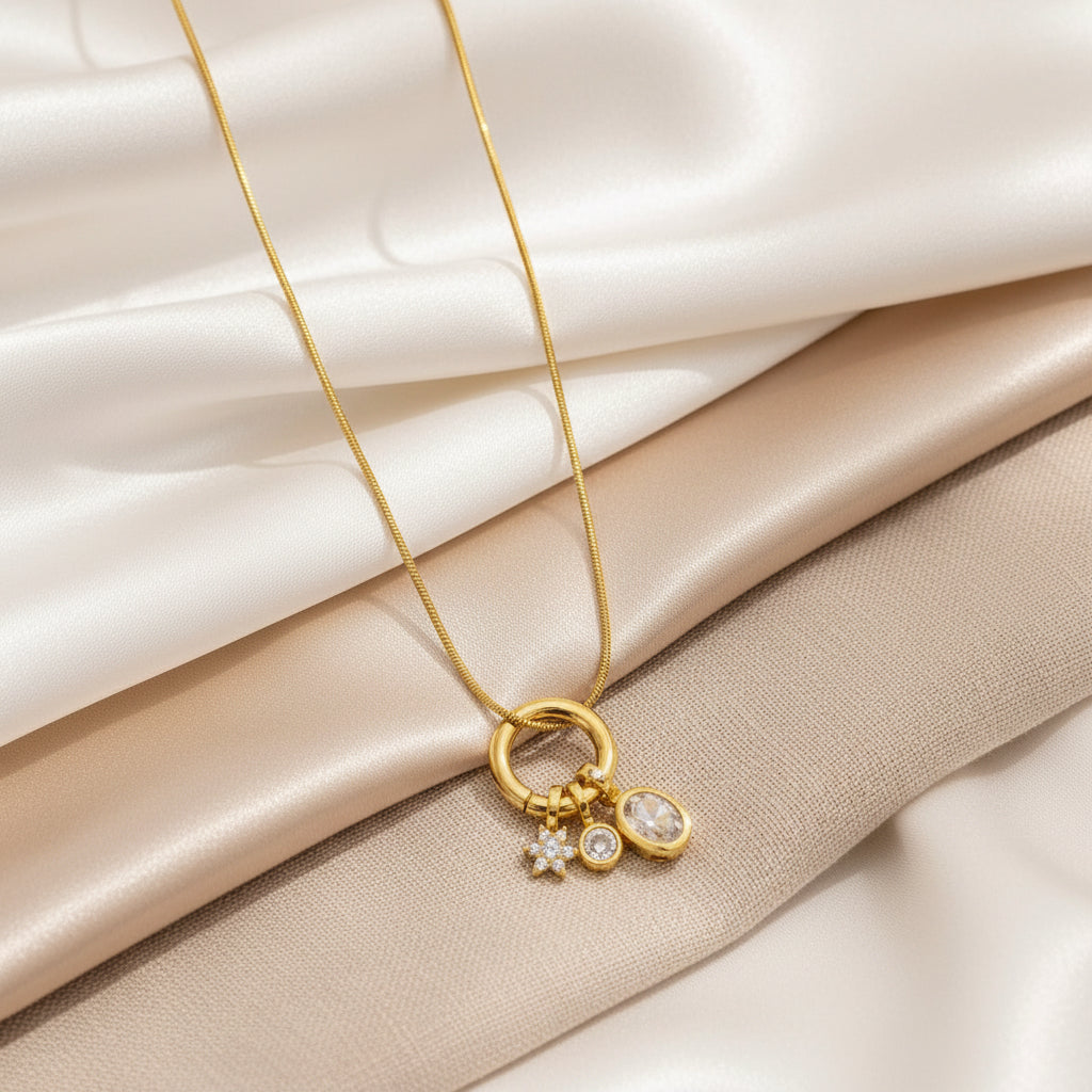 Dandelion – Floral Charm Pendant Necklace