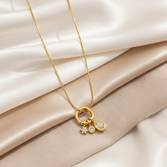 Dandelion – Floral Charm Pendant Necklace
