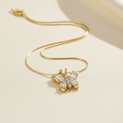 Veloura Butterfly Pendant Chain