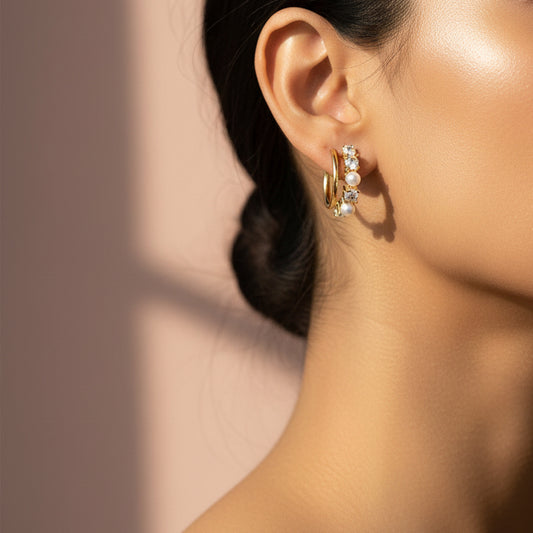 Double Trouble – Faux Double Piercing Earrings