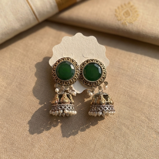 Vasudha Dual Tone Earrings