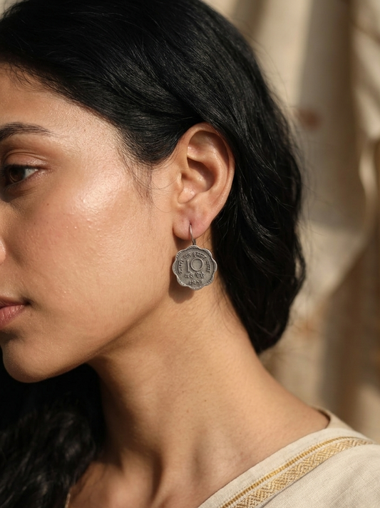 Smriti Vintage Coin Earrings