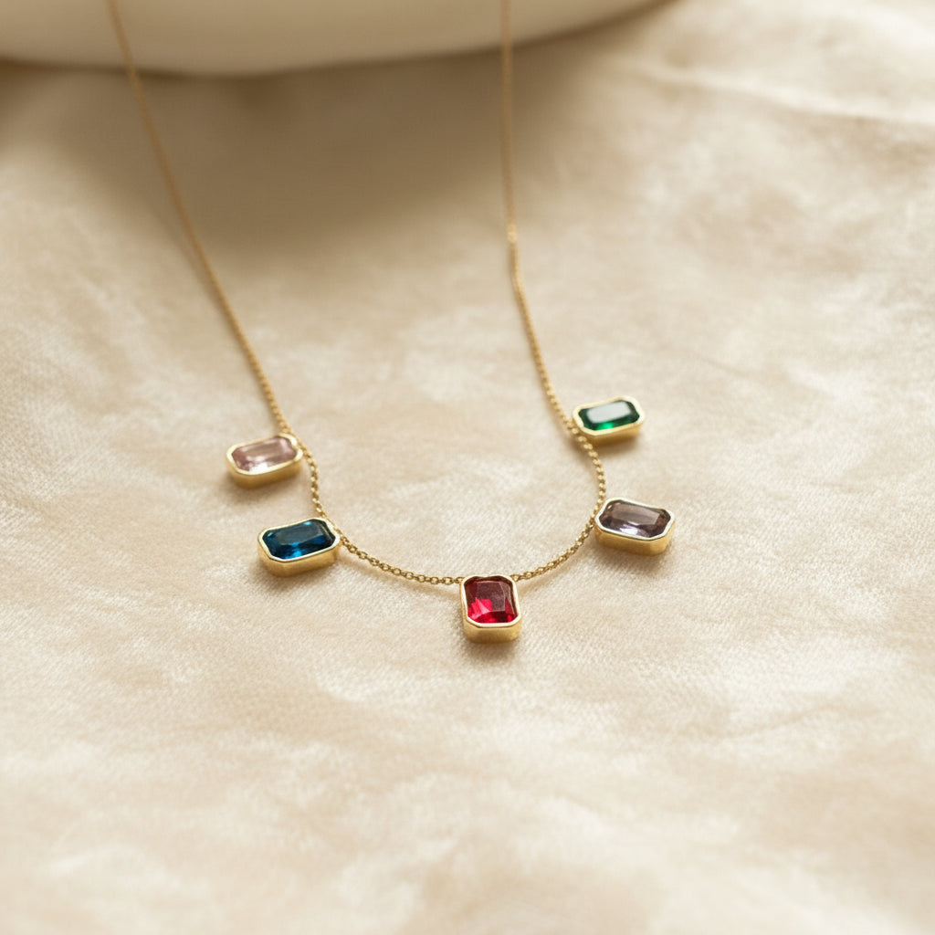 Naksha - Multicolor Stone Necklace