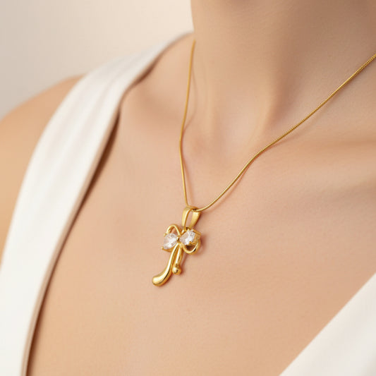 Twinkle Bow – Bow Pendant Necklace