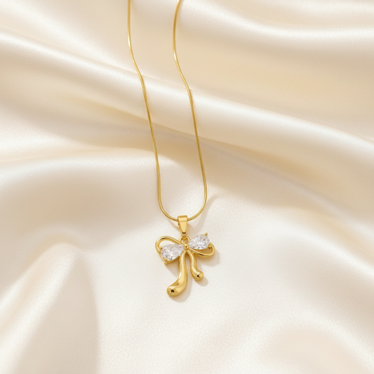 Twinkle Bow – Bow Pendant Necklace