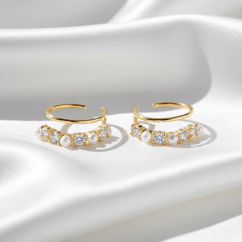 Double Trouble – Faux Double Piercing Earrings