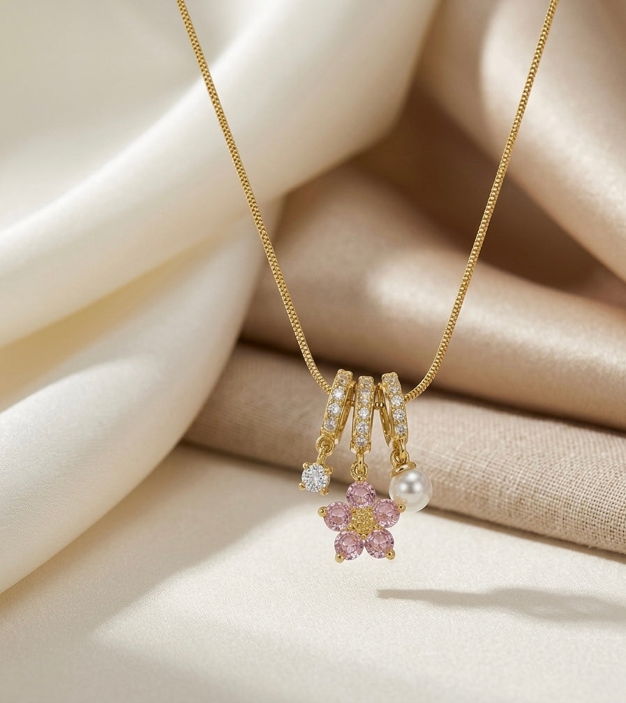 Pearl Whimsy – Charm Pendant Necklace