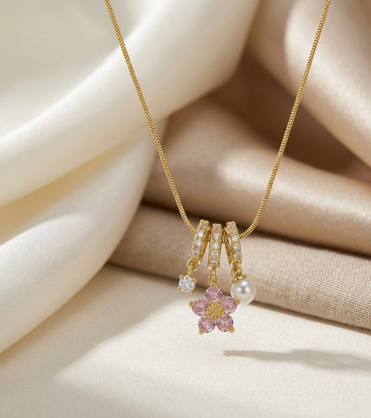 Pearl Whimsy – Charm Pendant Necklace