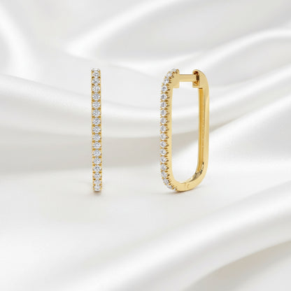 Tatiana – Rectangular Hoop Earrings