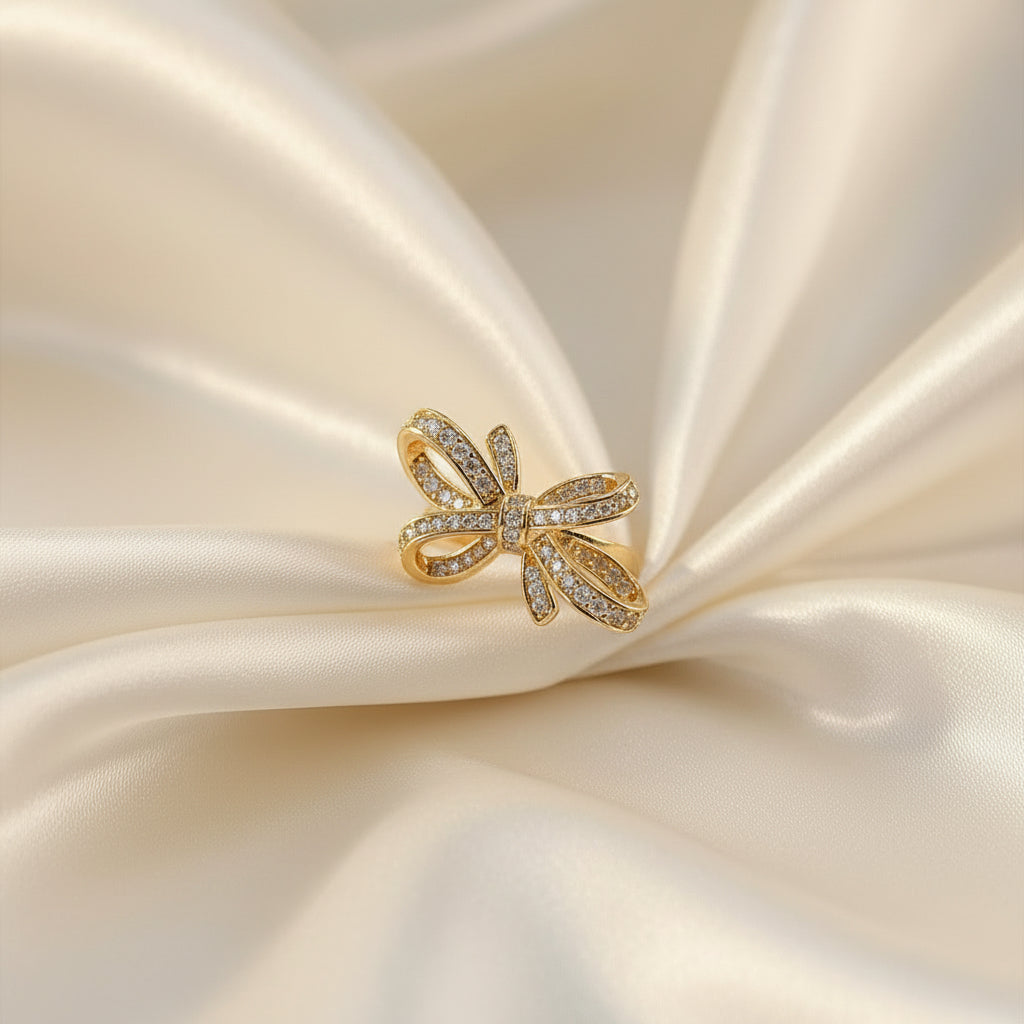 Cherryl Chunky Bow Statement Ring