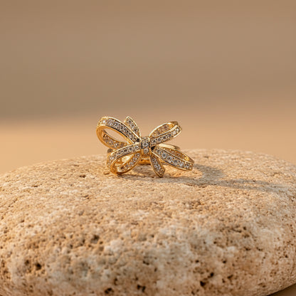 Cherryl Chunky Bow Statement Ring