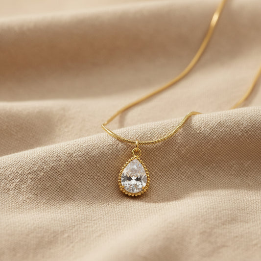 Mazha Raindrop Pendant Necklace