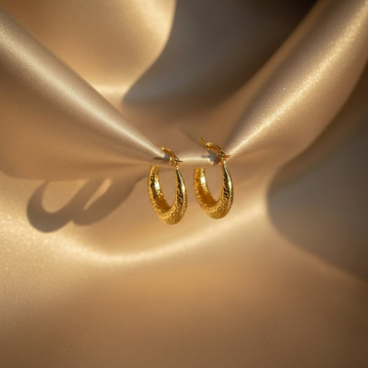 Peachy Hoop Earrings