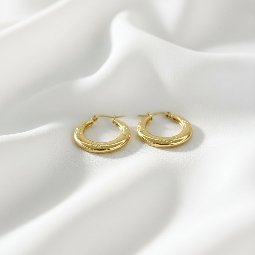 Petal Hoop Earrings