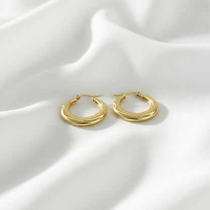 Petal Hoop Earrings