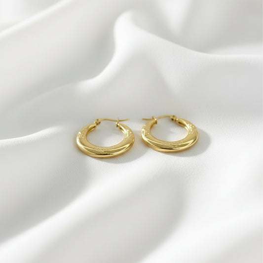 Petal Hoop Earrings