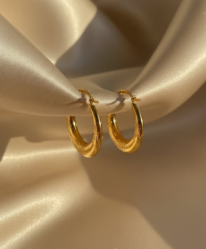 Petal Hoop Earrings