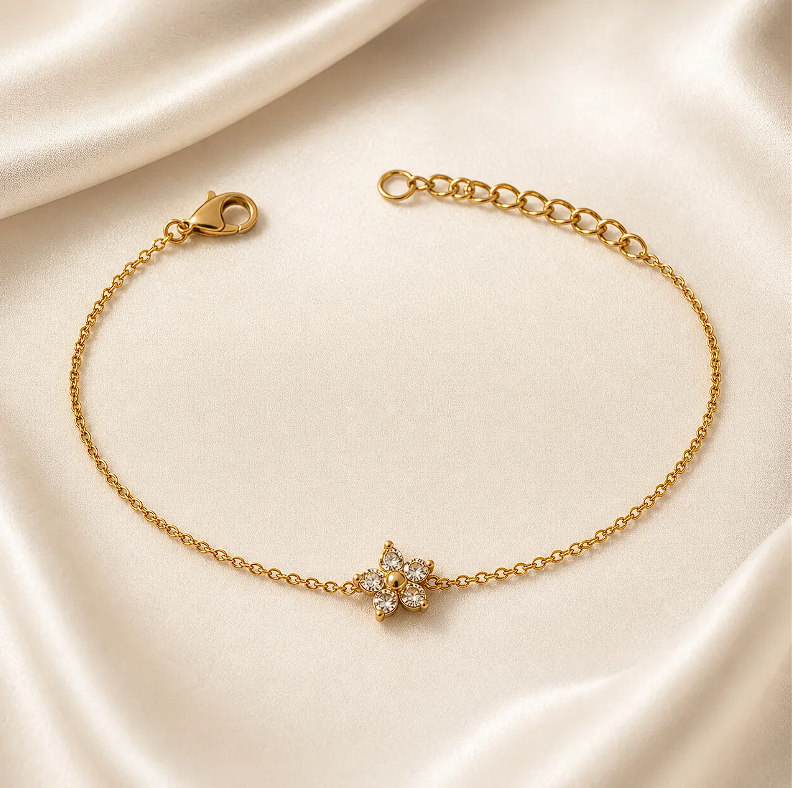 Dew White Minimal Bracelet