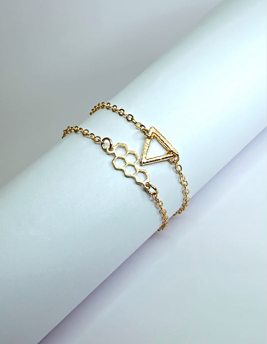 Prisma and Hexa Bracelet Duo
