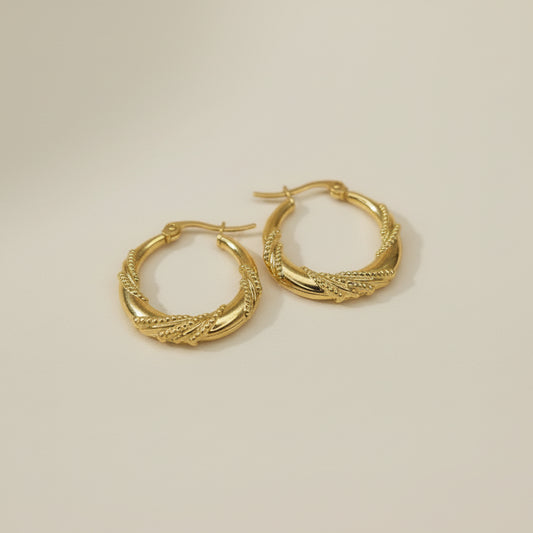 Twirl Hoop Earrings